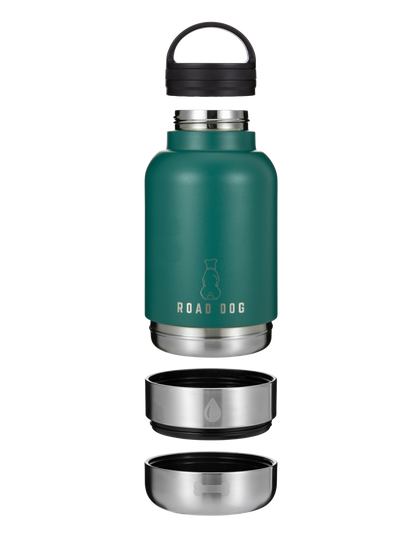 3-in-1 | 32 oz Bottle | Detachable Food & Water Bowl